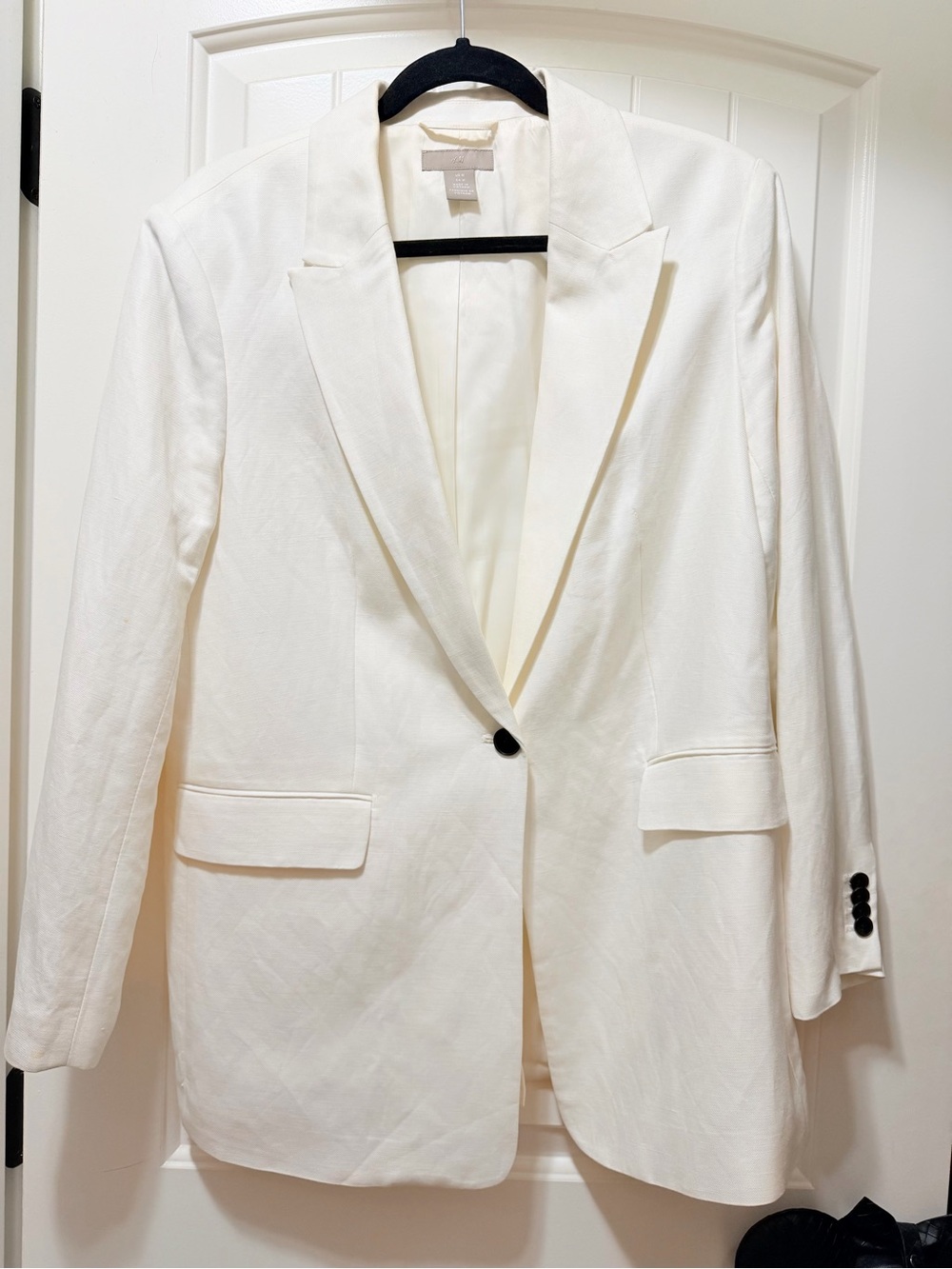 H&M Cream Tailored Blazer Jacket